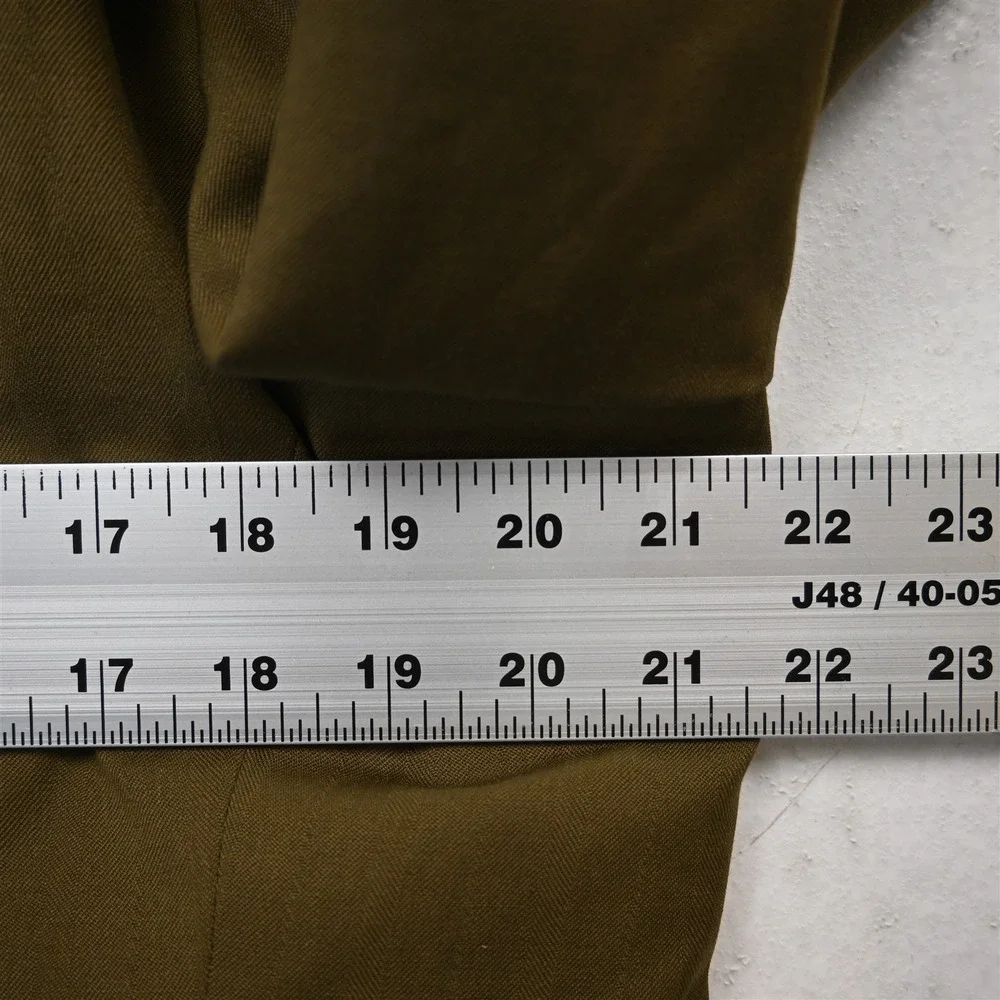Vtg Double Breasted 42L Green 100% Wool Mens Blazer Suit Jacket Sport Coat_7
